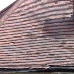 Clay roof needing tiles replacing and new guttering
