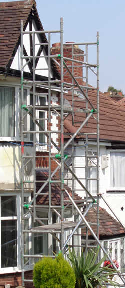 building a scaffold tower