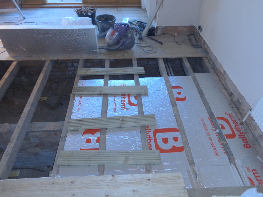 insulating a suspended floor