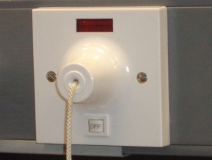 Isolation switch for electric shower